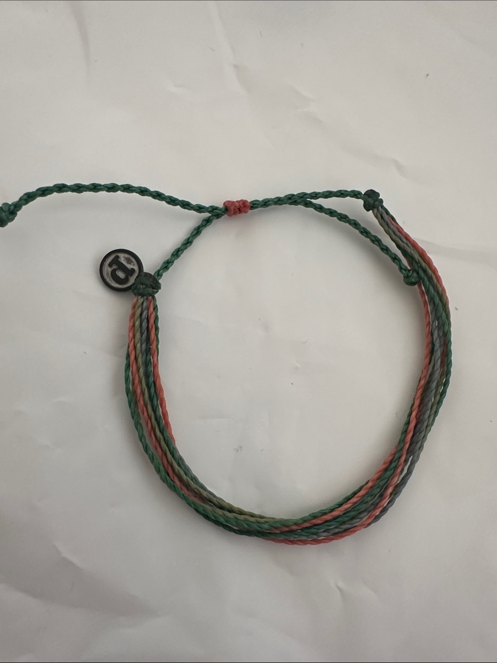 NWOT Pura Vida Braided Multi-Color Adjustable Cord Bracelet - Green, Blue, Orang